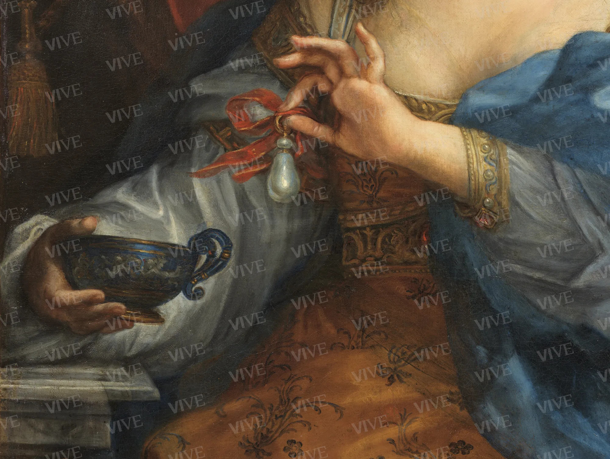 Cleopatra scioglie la perla - Carlo Maratti