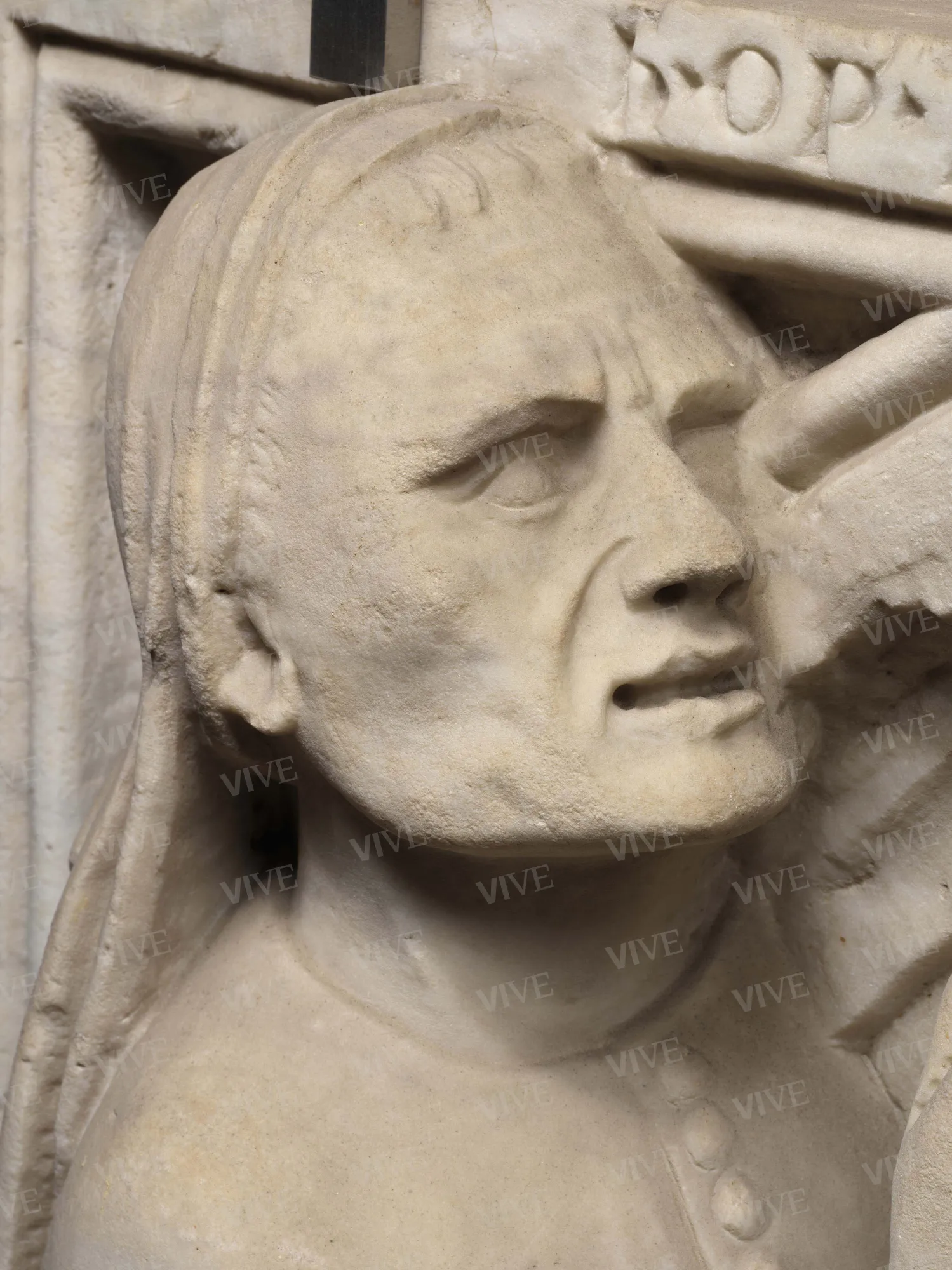 Transenna con due donatori - Giovanni di Stefano da Siena
