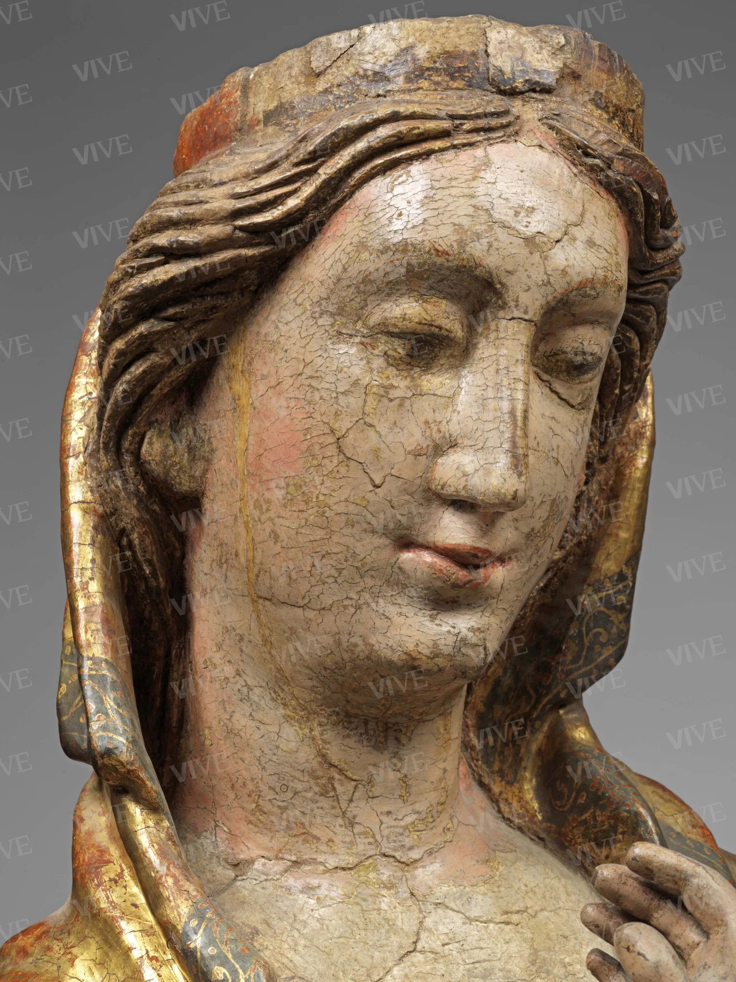Madonna stante con il Bambino (Madonna di Pacentro) - Scultore abruzzese