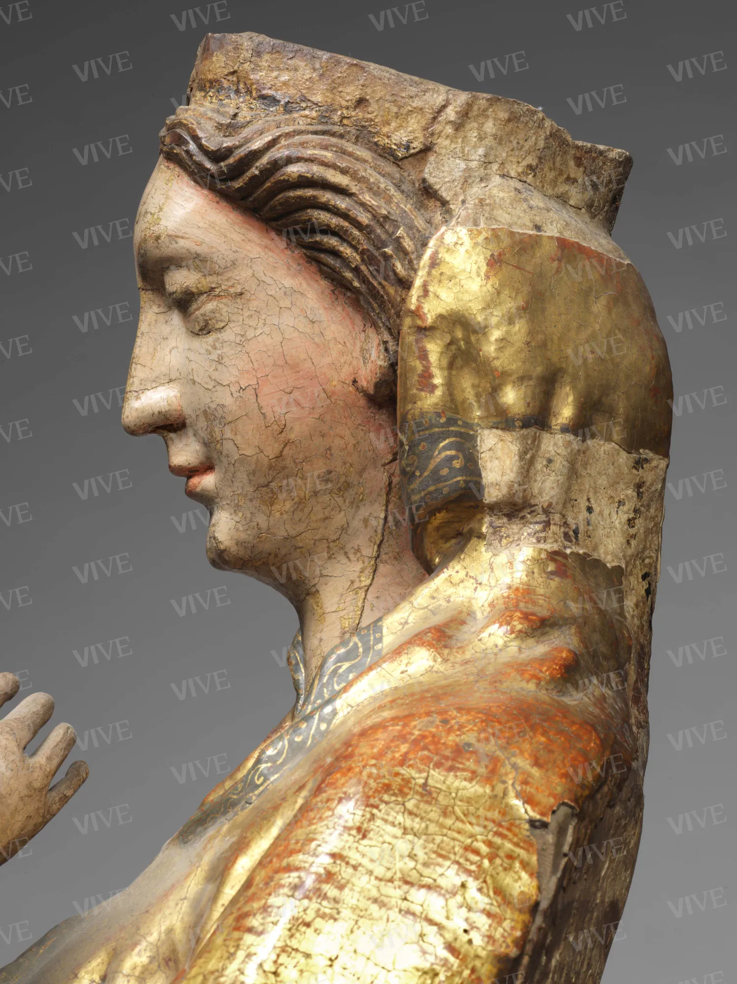 Madonna stante con il Bambino (Madonna di Pacentro) - Scultore abruzzese