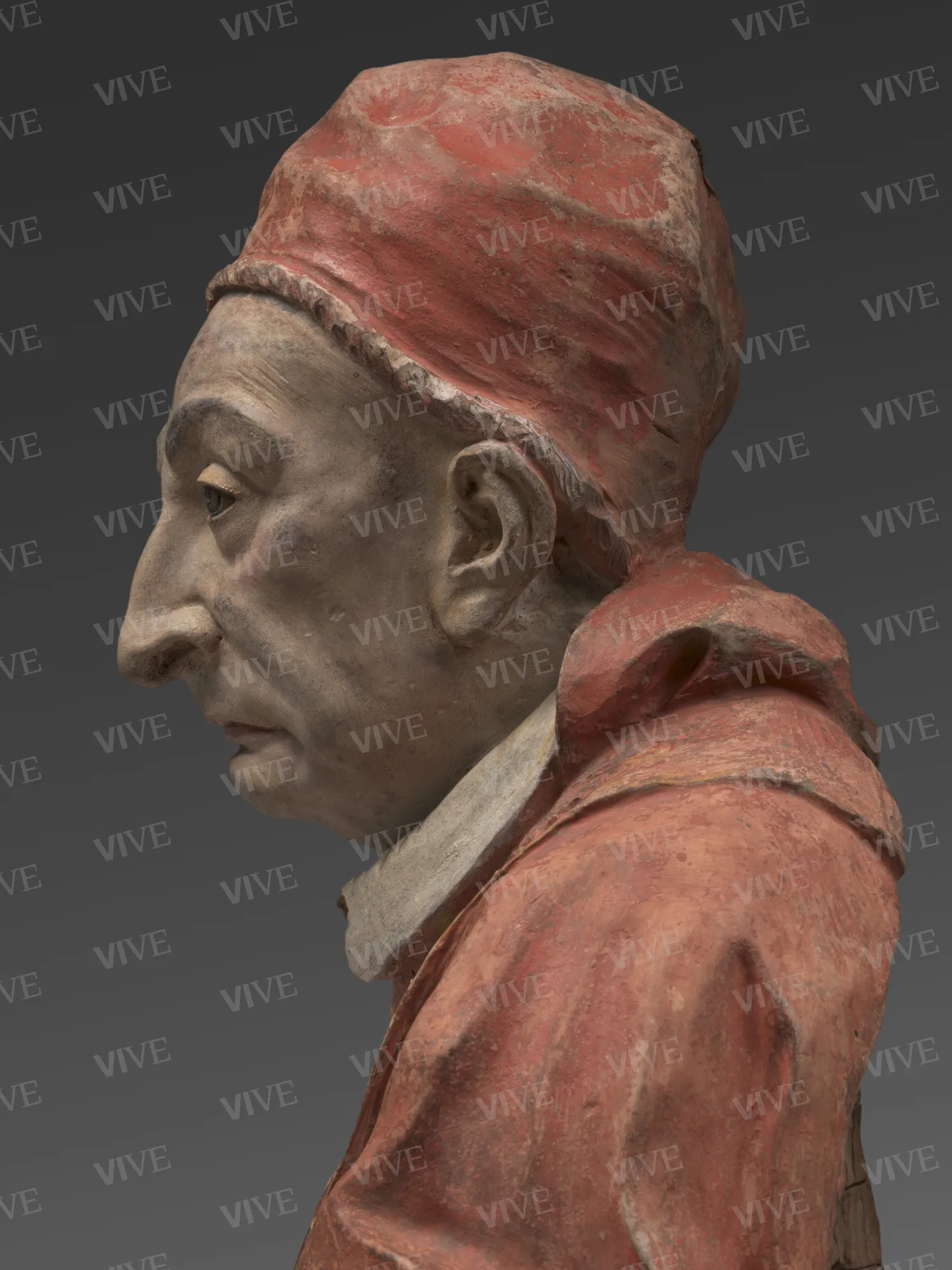 Bust of Pope Benedict XIII Orsini - Bartolomeo Mazzuoli