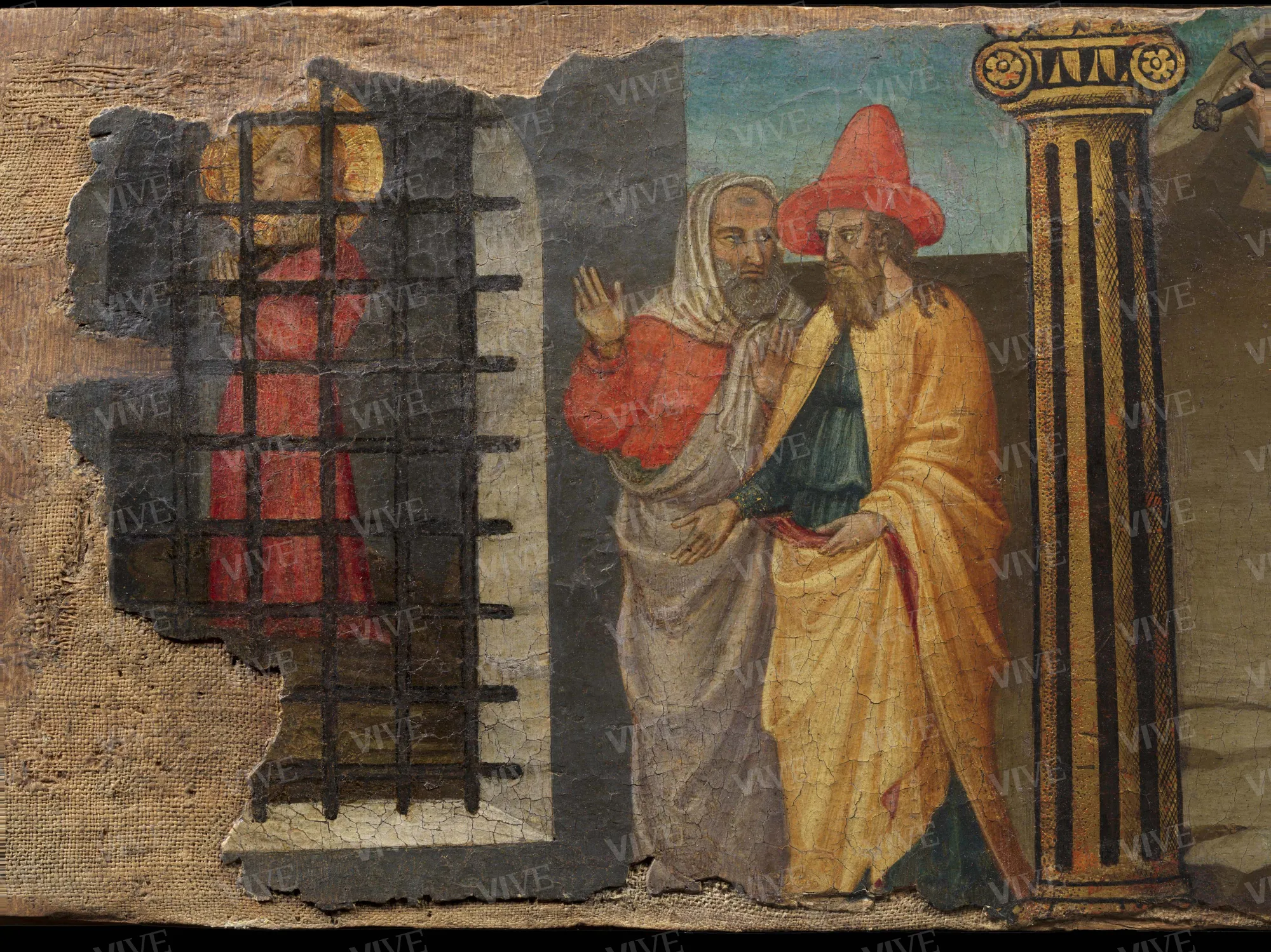 Martyrdom of Saint Catherine of Alexandria and Beheading of a Saint - Bicci di Lorenzo