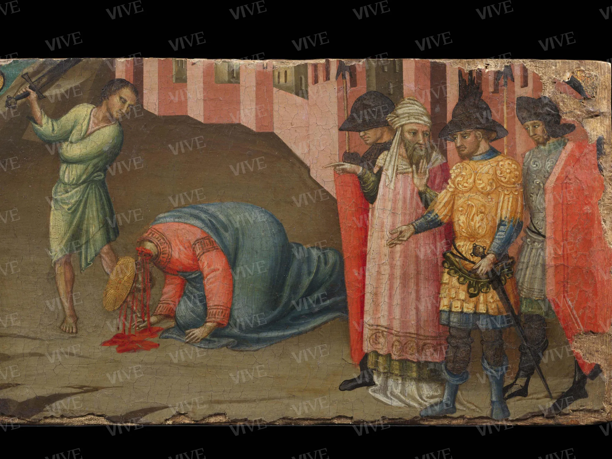 Martyrdom of Saint Catherine of Alexandria and Beheading of a Saint - Bicci di Lorenzo