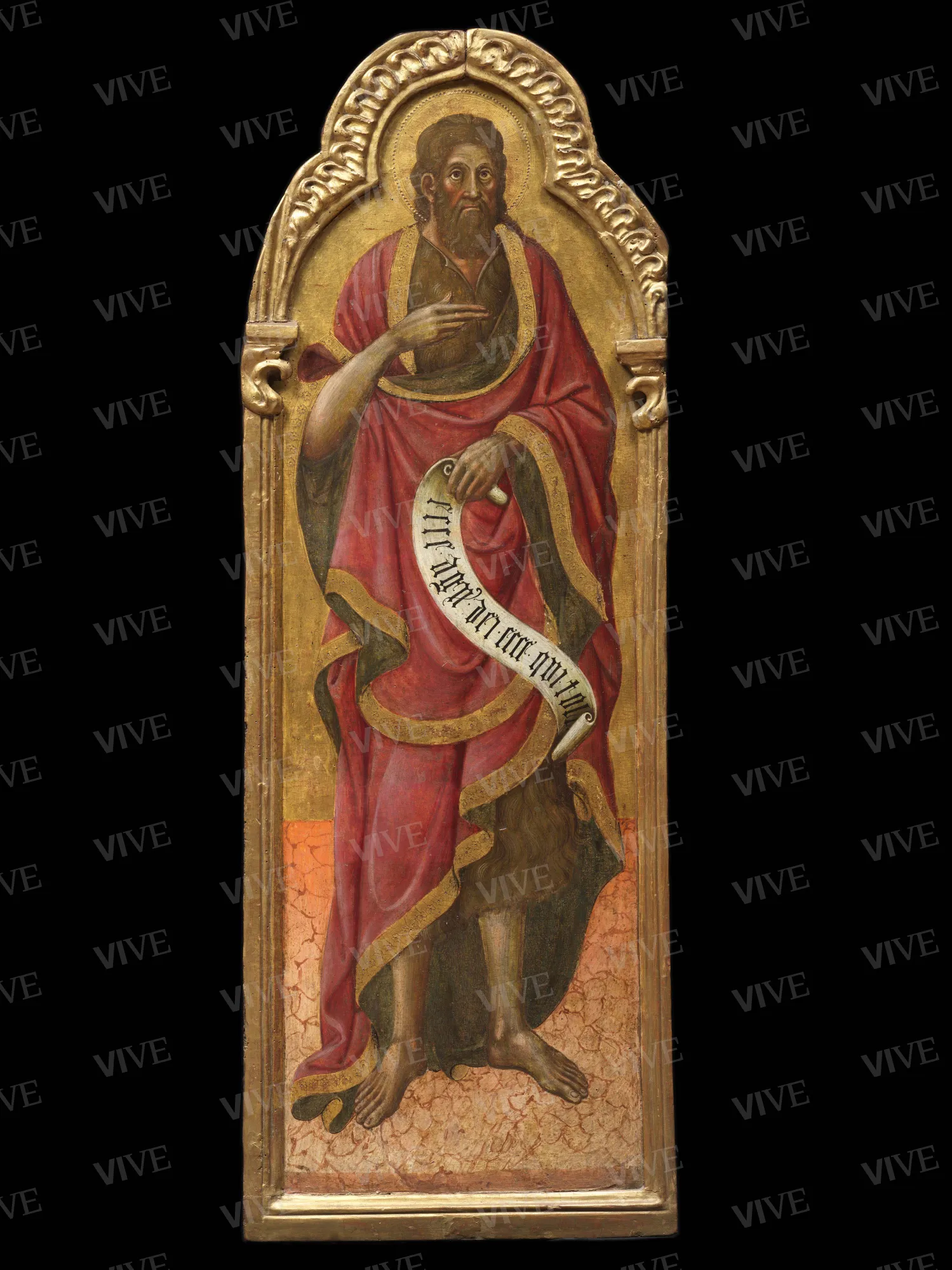 Saint John the Baptist; Saint Septimius - Giovanni Antonio Bellinzoni da Pesaro