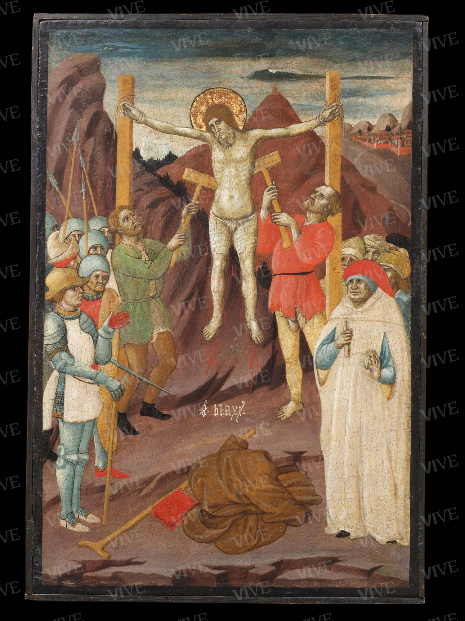 San Biagio torturato con pettini di ferro - Giovanni Antonio Bellinzoni da Pesaro