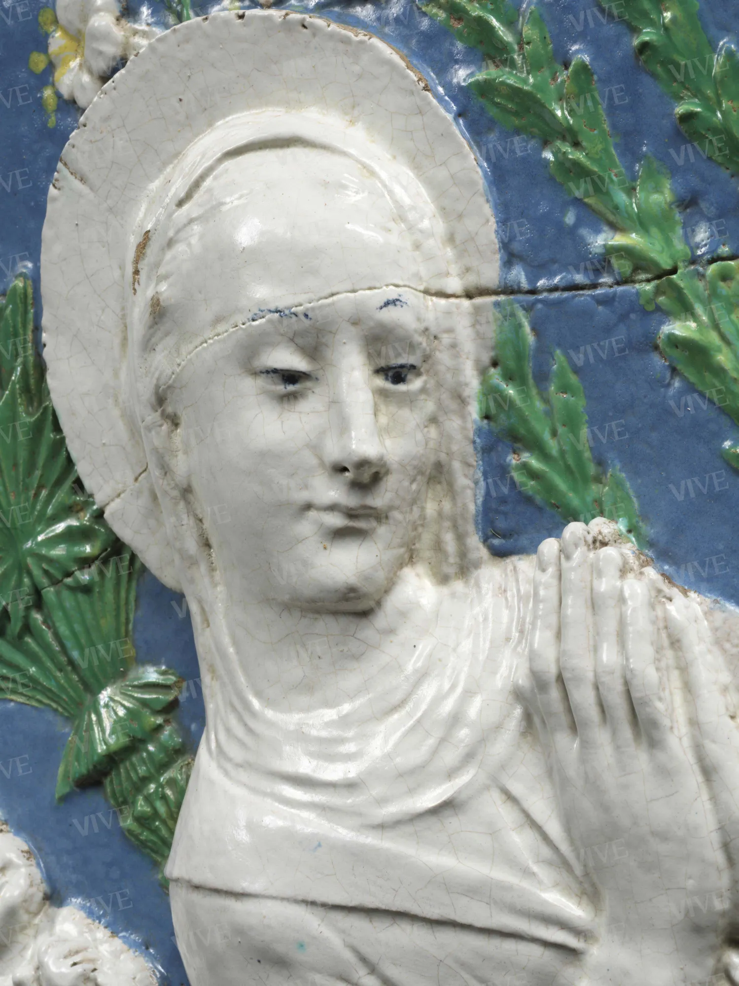 Adorazione del Bambino con san Giovannino e angeli cantori - Benedetto Buglioni