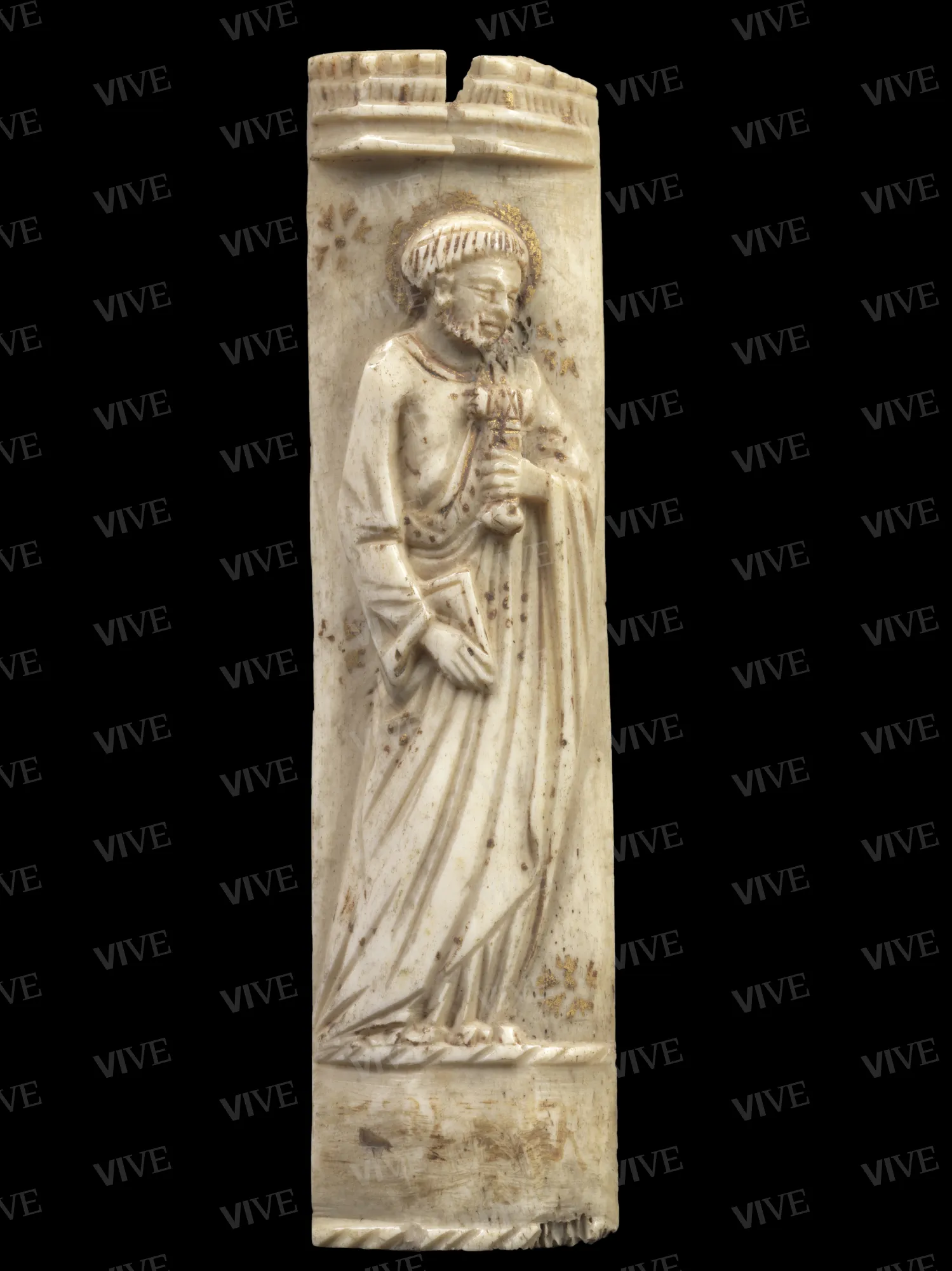Placchetta originariamente parte di un trittico: san Pietro   - Baldassarre Ubriachi ?