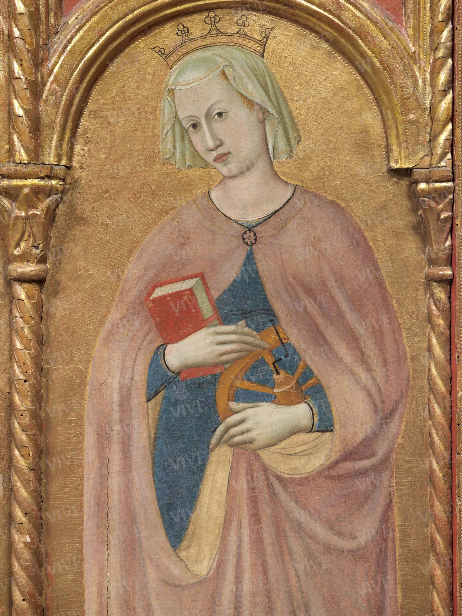 Madonna con il Bambino che mostra gli strumenti della Passione, tra santa Lucia e santa Caterina d'Alessandria; Annunciazione; Dio Padre benedicente, beato Gherardo da Serra de’ Conti e beato Alberto da Sassoferrato - Giovanni Antonio Bellinzoni da Pesaro