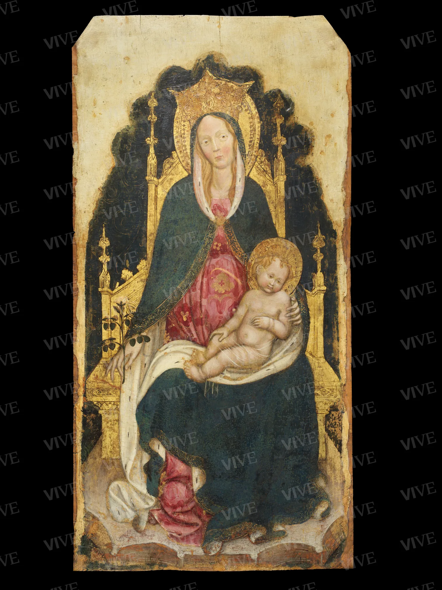 Madonna in trono con il Bambino - ambito lombardo-veneto