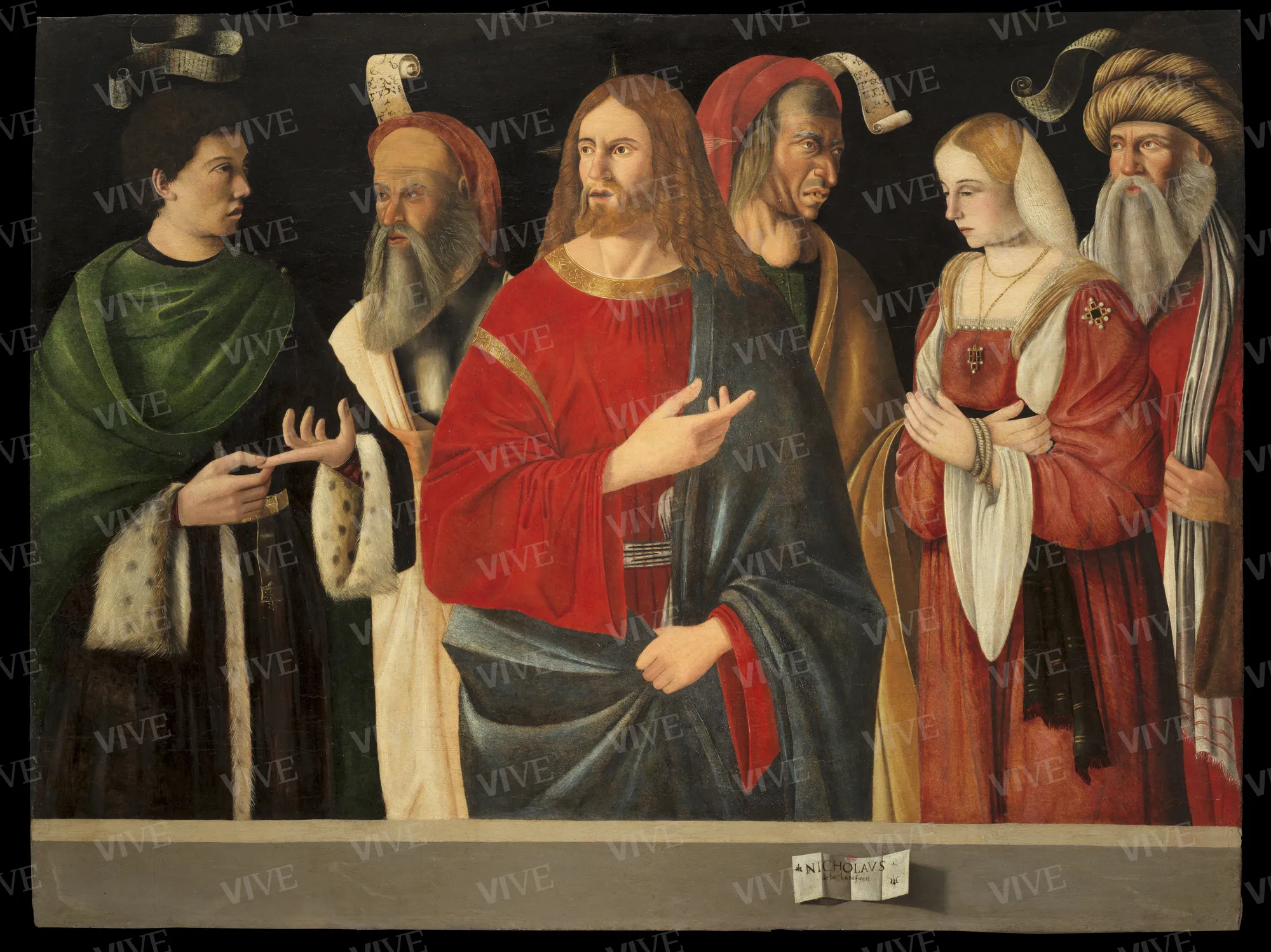Cristo e l'adultera - Nicolò de' Barbari
