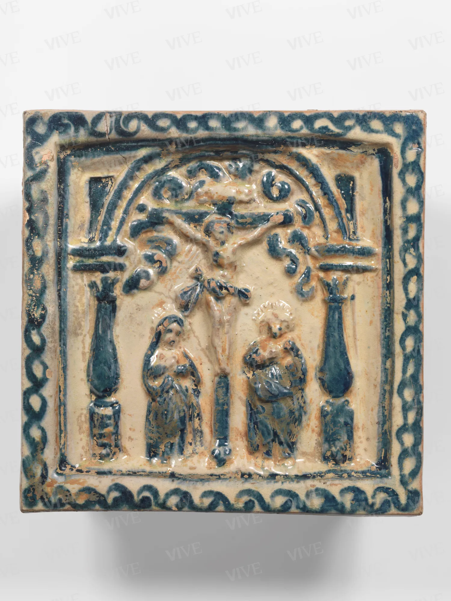 Stove tile - Roman milieu