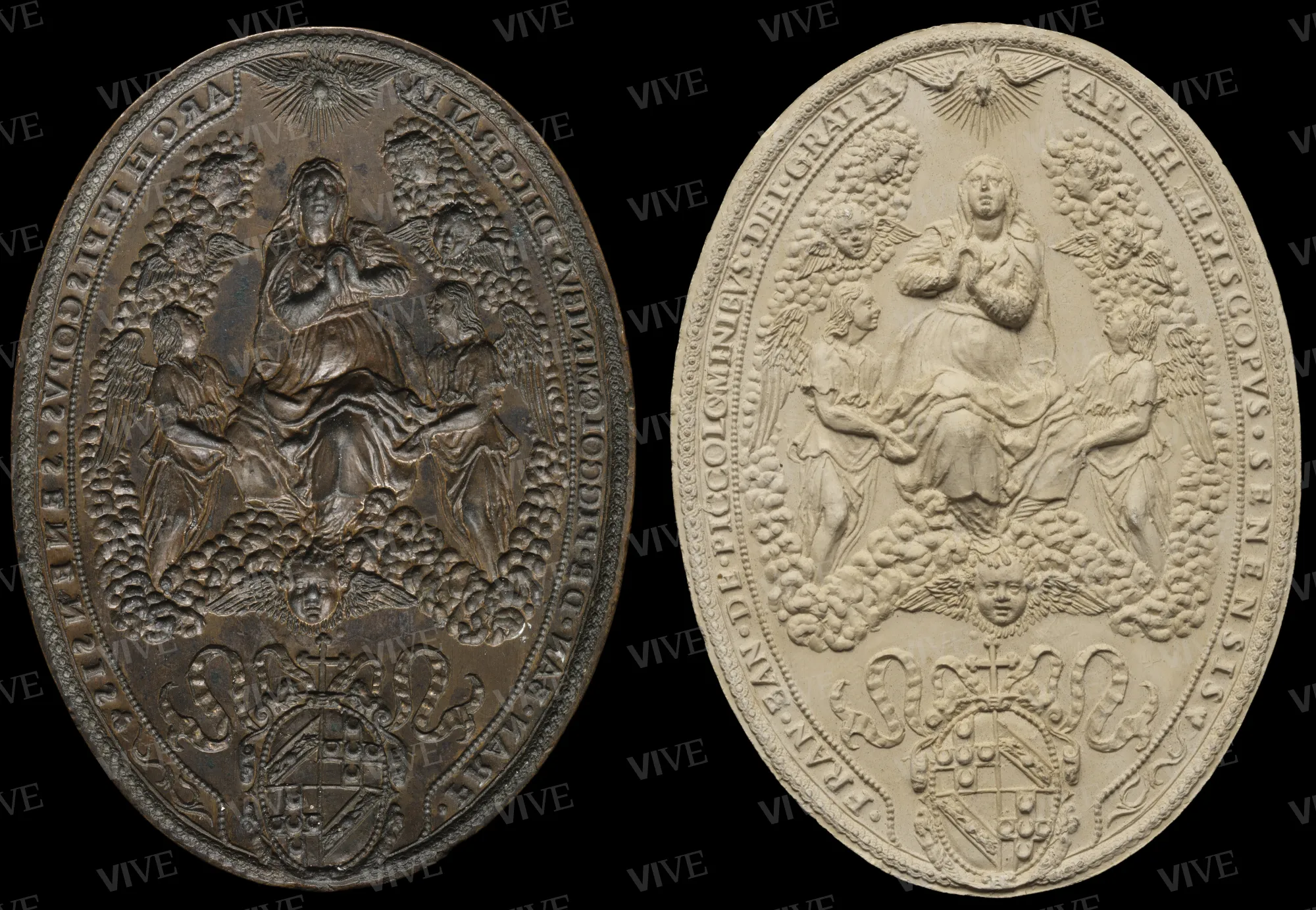 Seal of the Archbishop of Siena Francesco Bandini Piccolomini with the Assumption of the Virgin - Roman milieu