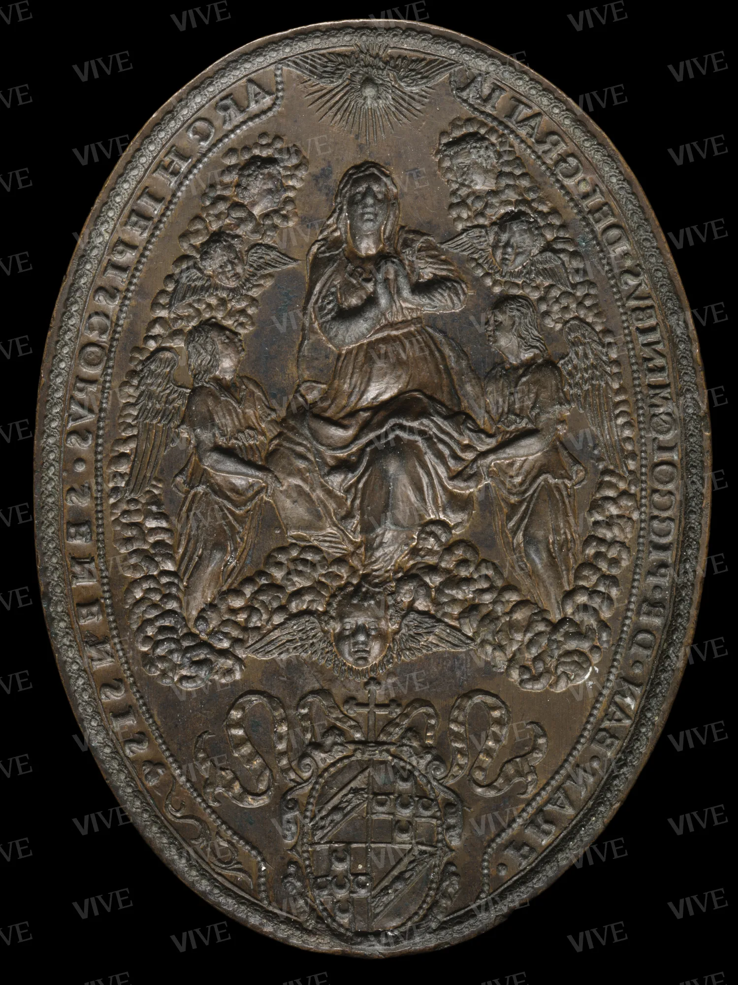 Seal of the Archbishop of Siena Francesco Bandini Piccolomini with the Assumption of the Virgin - Roman milieu