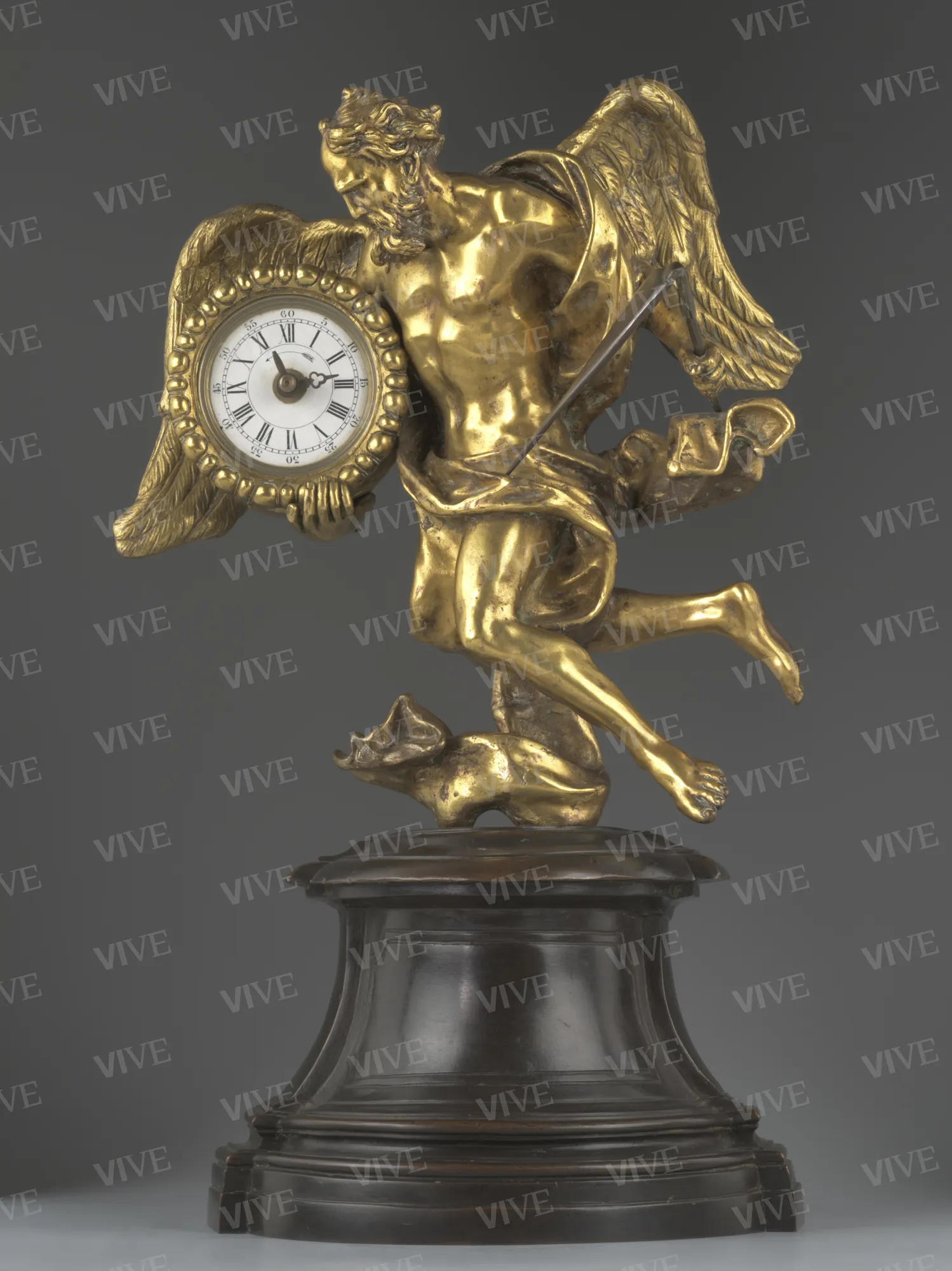 Crono in volo con orologio - ambito romano