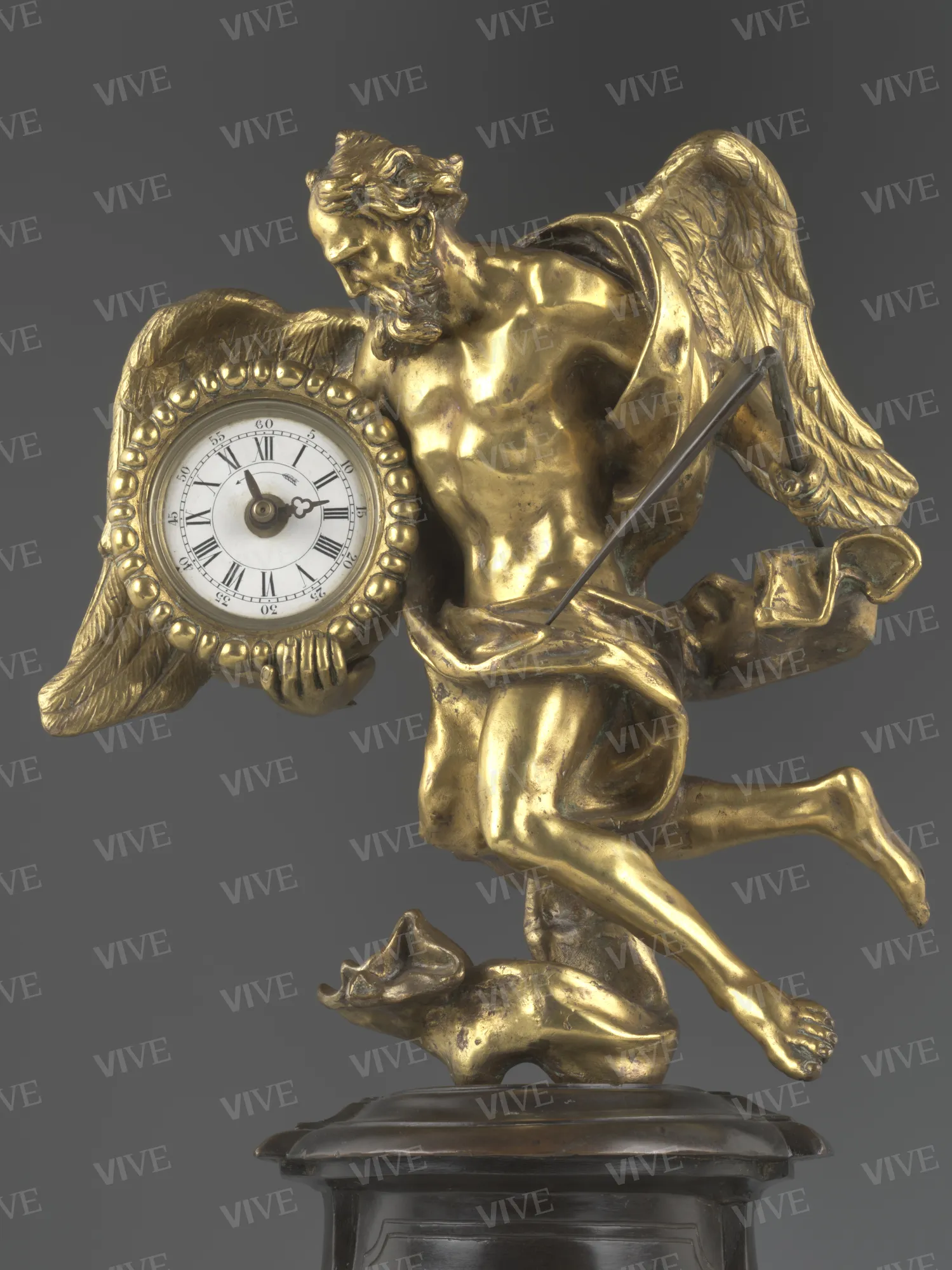 Crono in volo con orologio - ambito romano