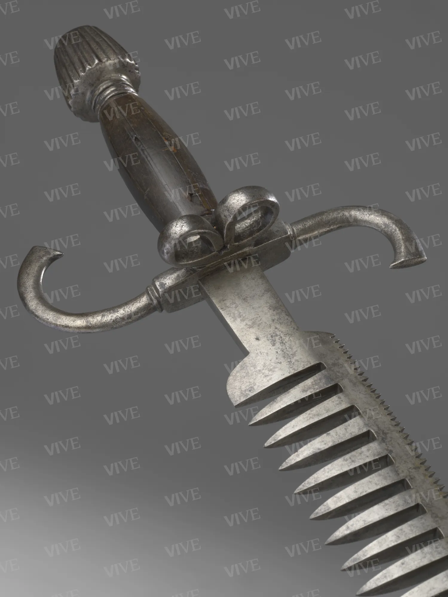 Swordbreaker dagger - northern Italian production