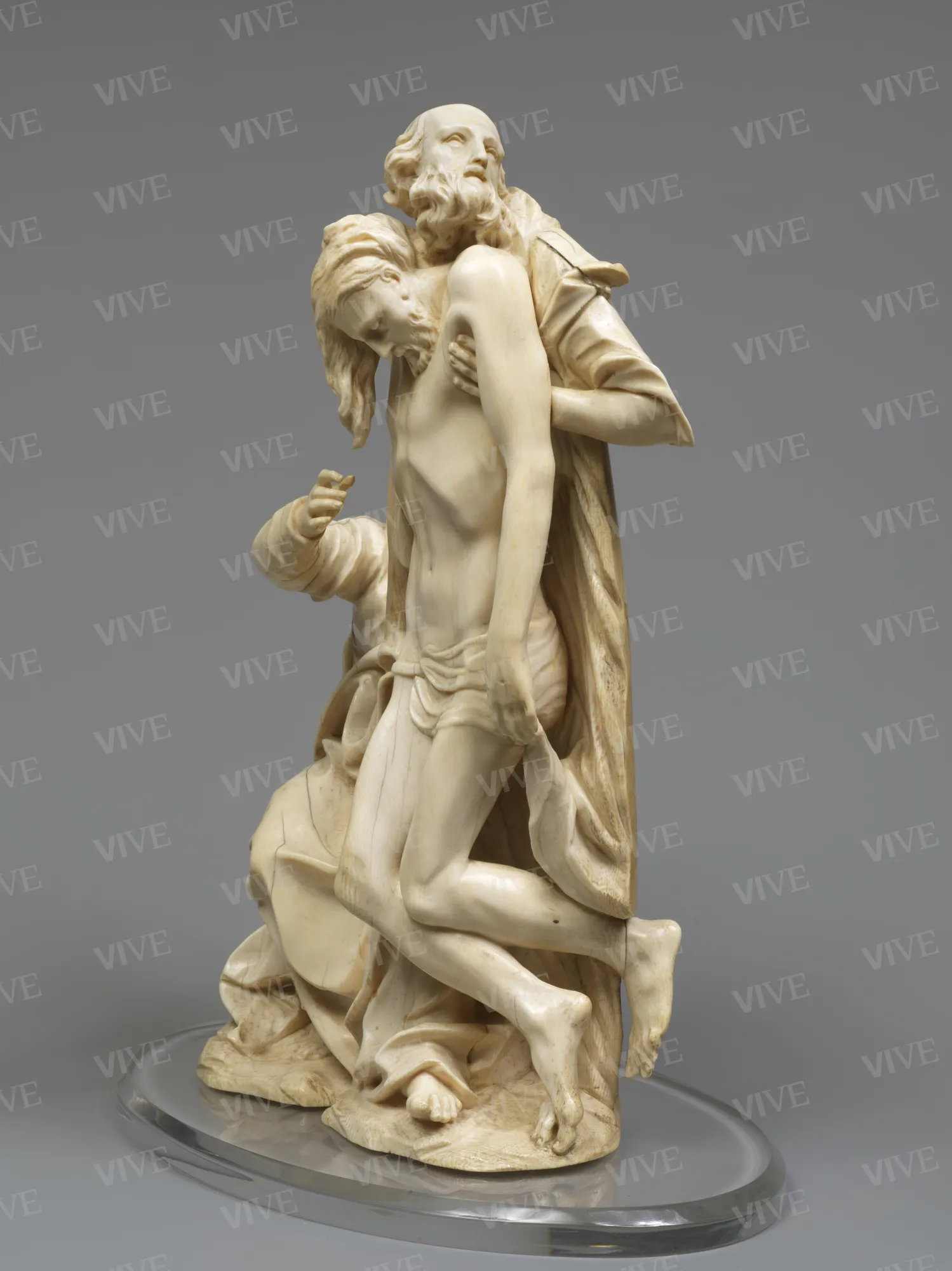 Cristo morto con la Vergine e Nicodemo - Jacob Cornelisz Cobaert