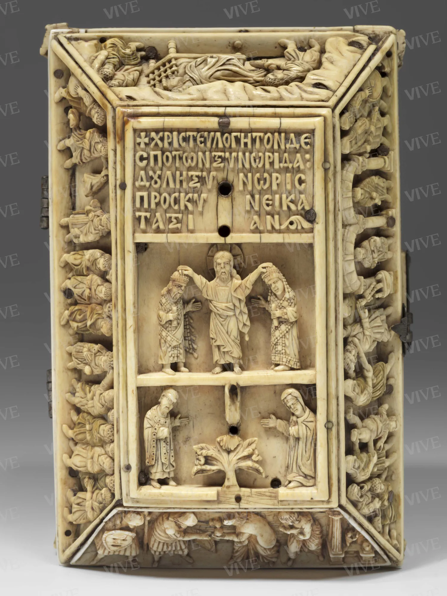 Cofanetto bizantino in avorio con scene della vita di Davide - ambito bizantino