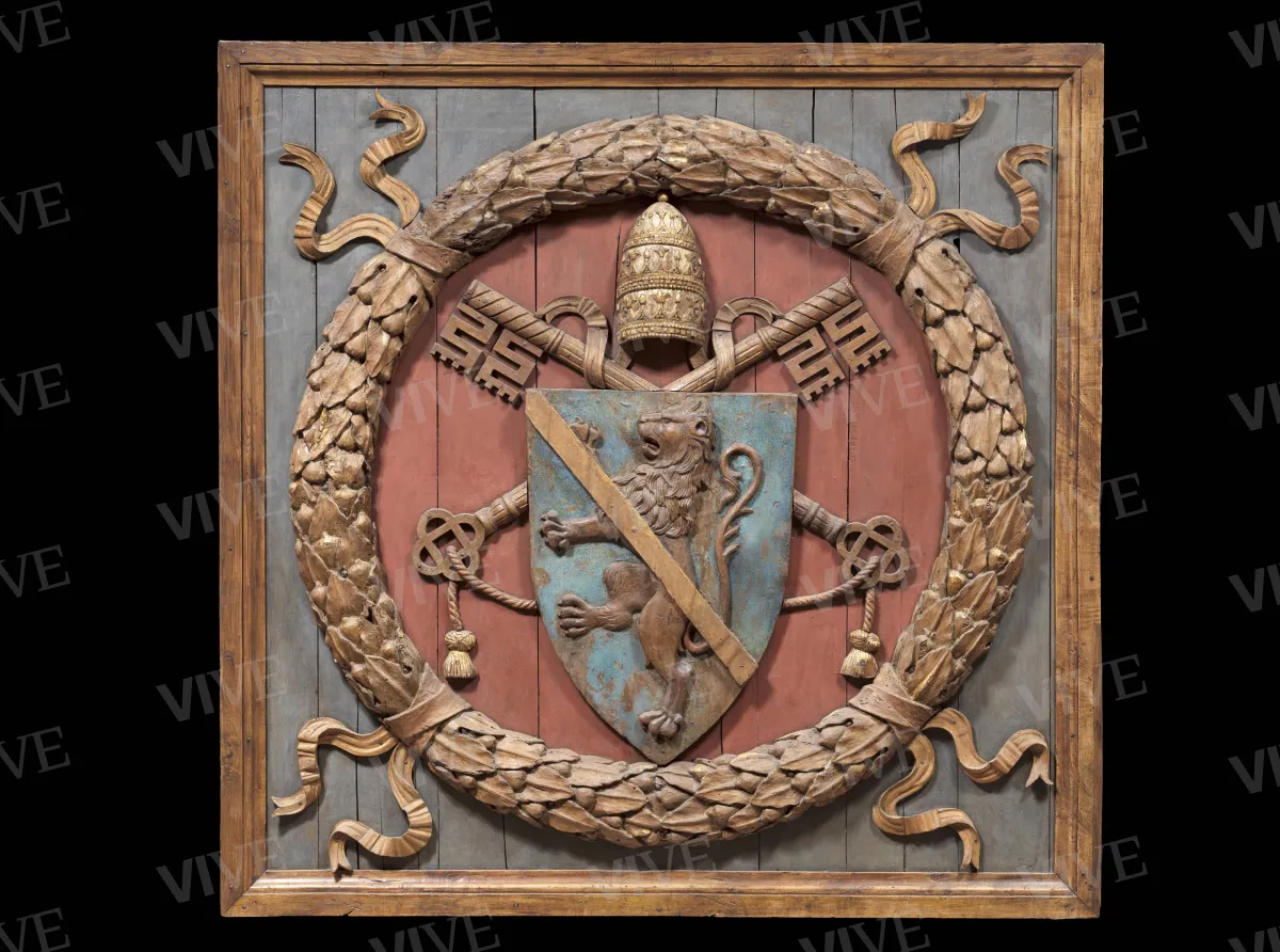 Coat of arms of Pope Paul II - Giovannino de' Dolci