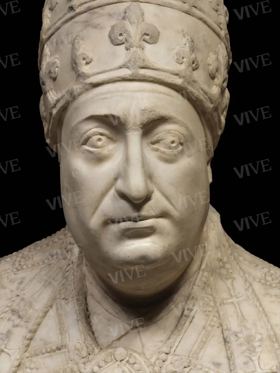 Bust of Pope Paul II - Mino di Giovanni di Mino da Montemignaio called Mino da Fiesole