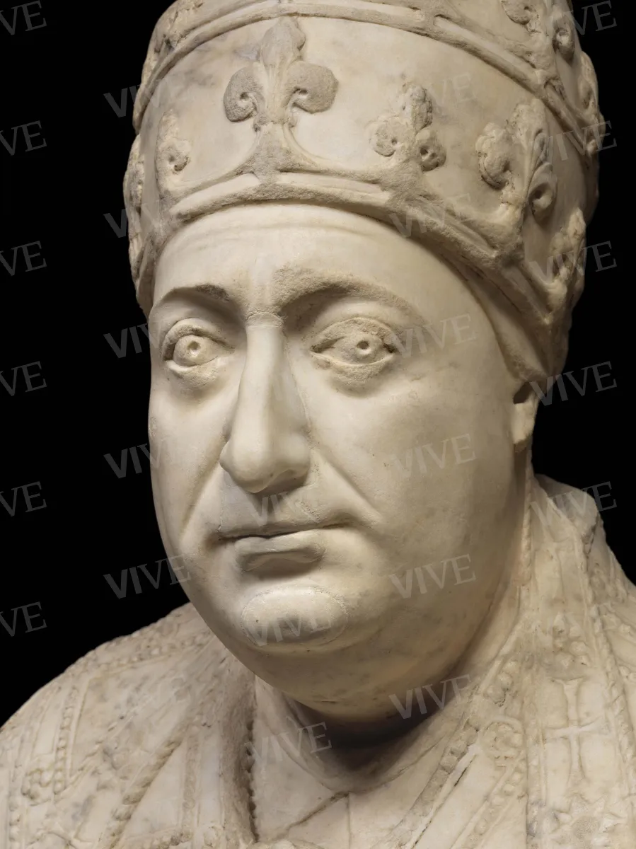 Bust of Pope Paul II - Mino di Giovanni di Mino da Montemignaio called Mino da Fiesole