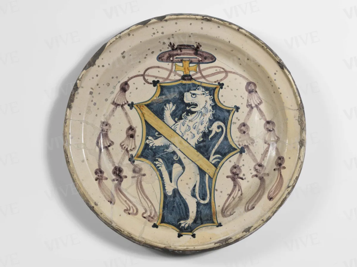 Basin with the Barbo coat of arms - Roman milieu