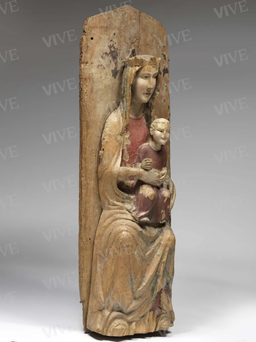 Madonna in trono con il Bambino - Scultore abruzzese