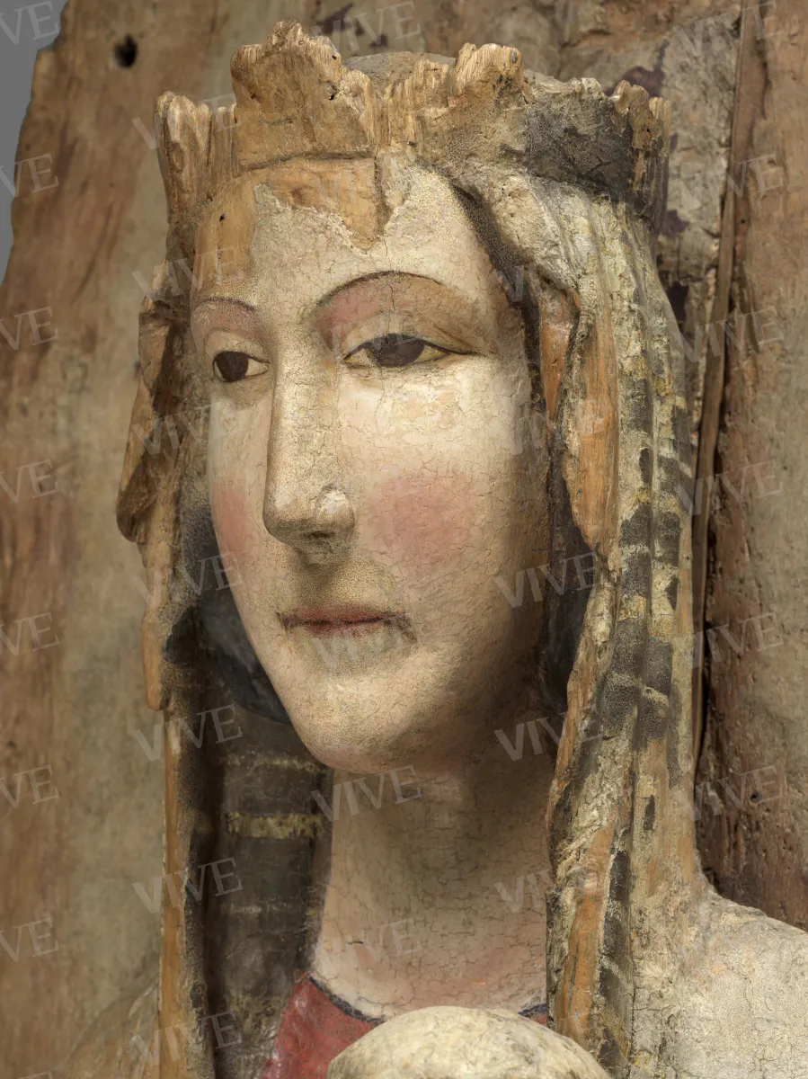 Madonna in trono con il Bambino - Scultore abruzzese