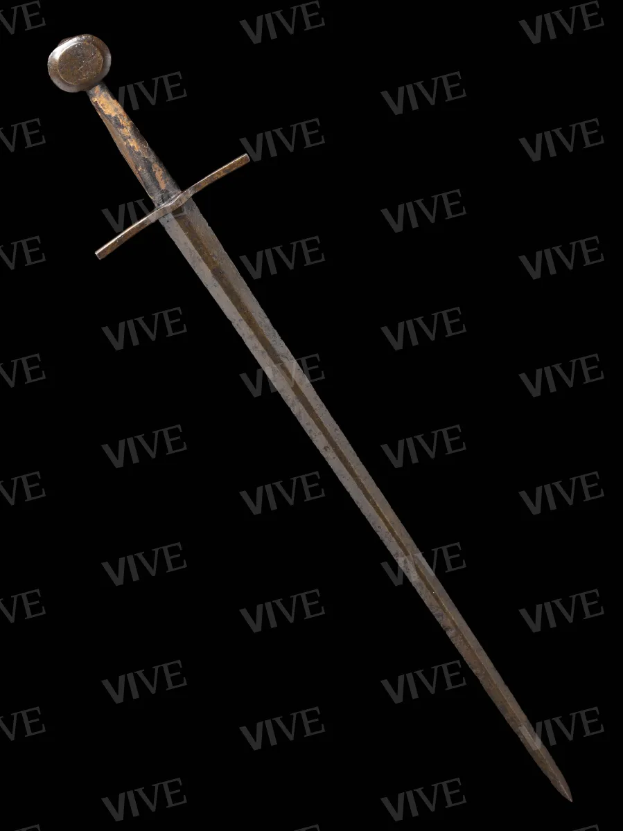 Sword with disc pommel - western European production