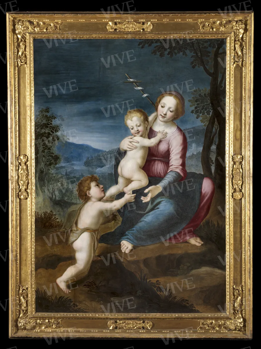 Madonna con il Bambino e san Giovannino - Jacopo Torni detto l'Indaco?