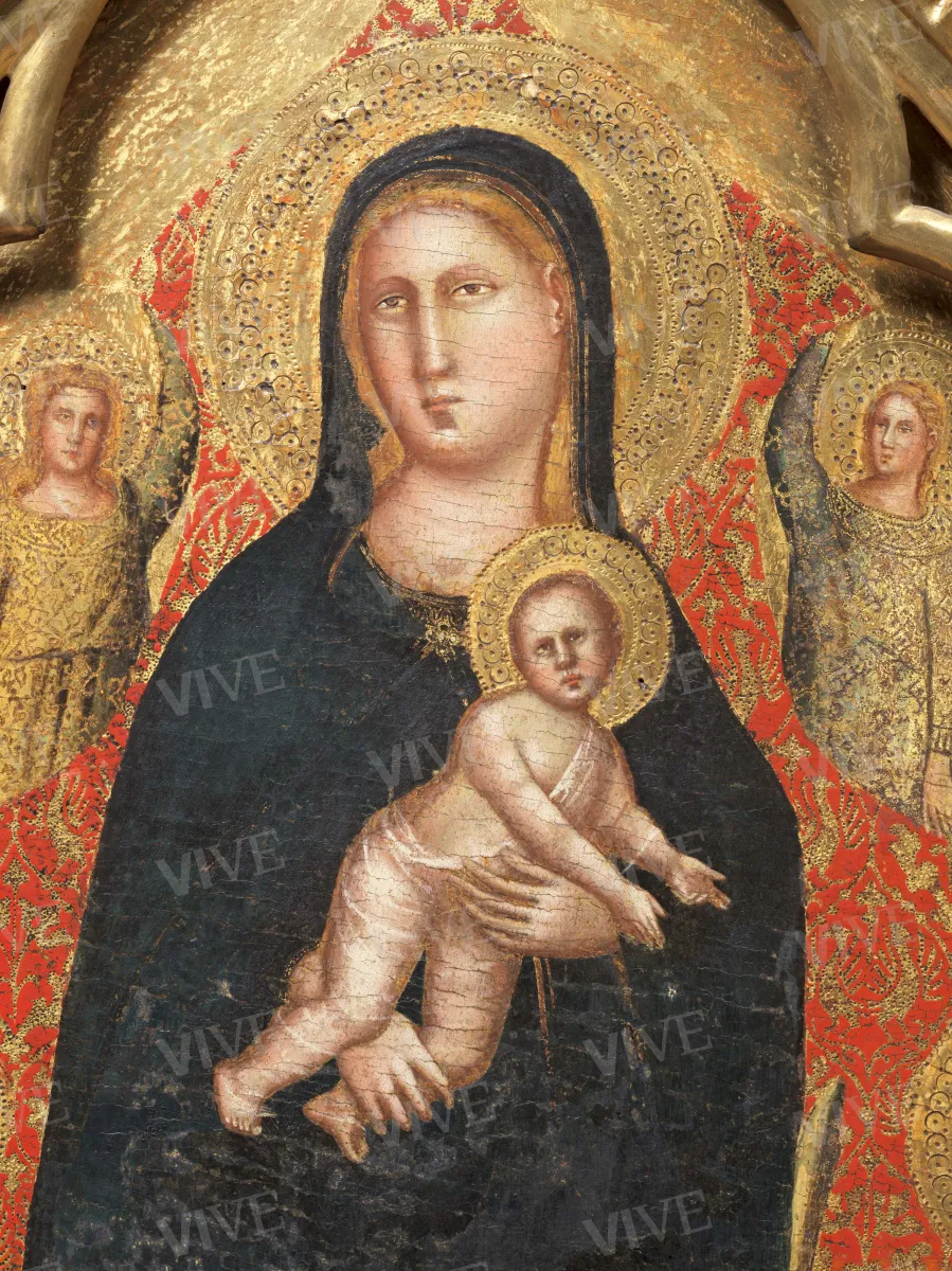 Madonna con Bambino e angeli, san Giuliano (?) e una santa martire - Lorenzo di Bicci