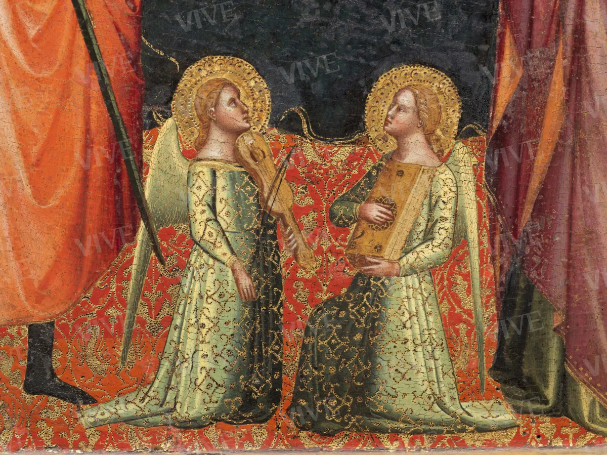 Madonna con Bambino e angeli, san Giuliano (?) e una santa martire - Lorenzo di Bicci