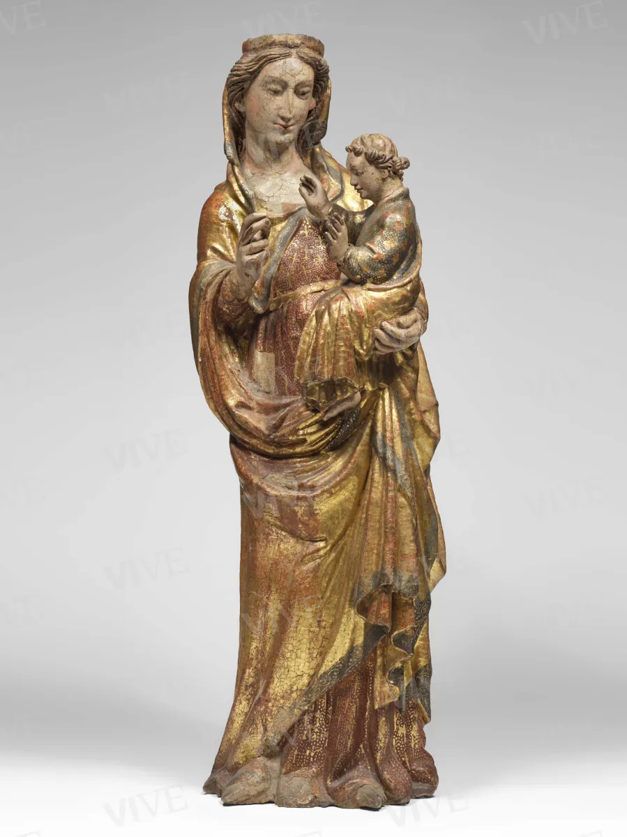 Madonna stante con il Bambino (Madonna di Pacentro) - Scultore abruzzese