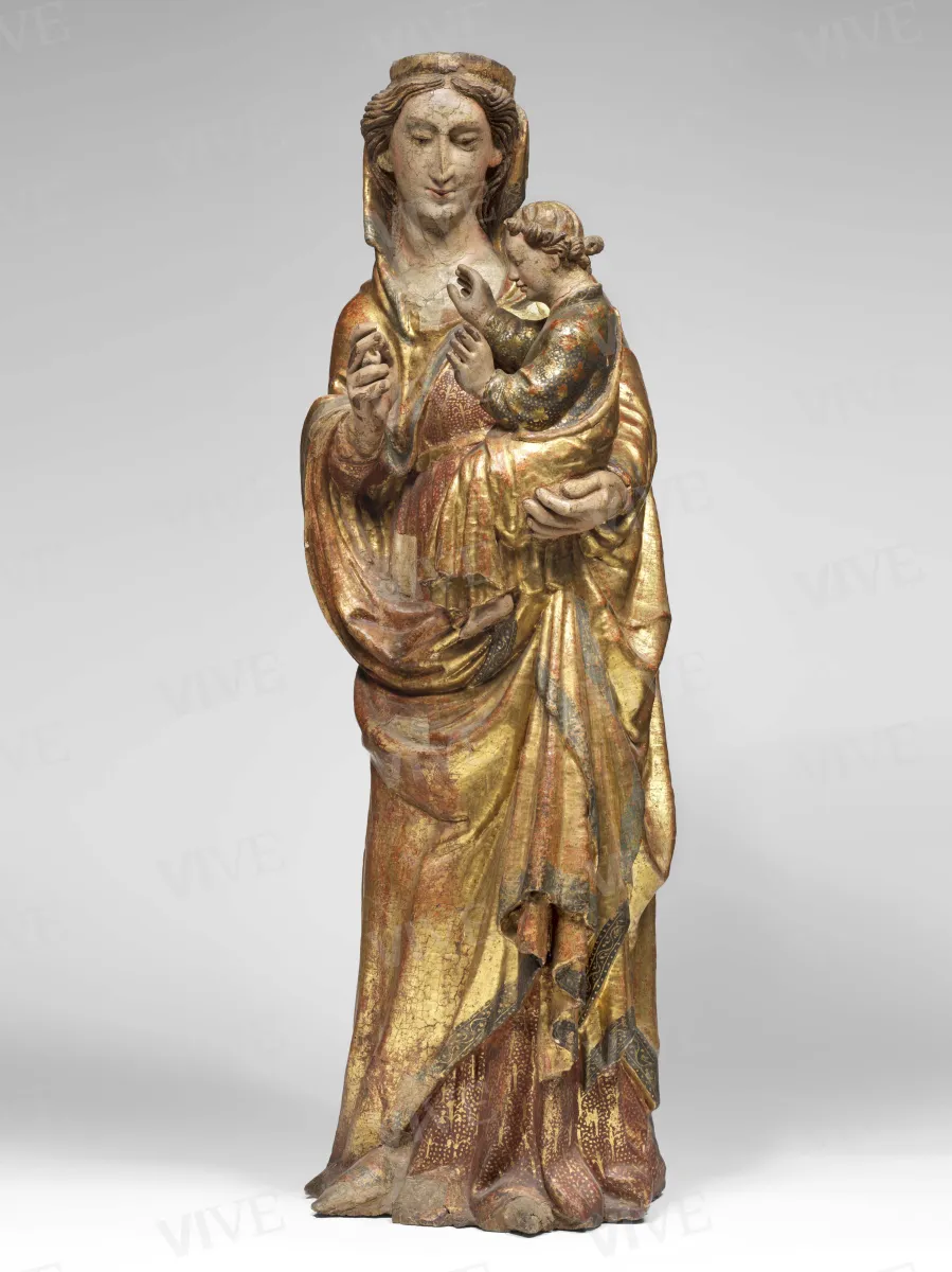Madonna stante con il Bambino (Madonna di Pacentro) - Scultore abruzzese