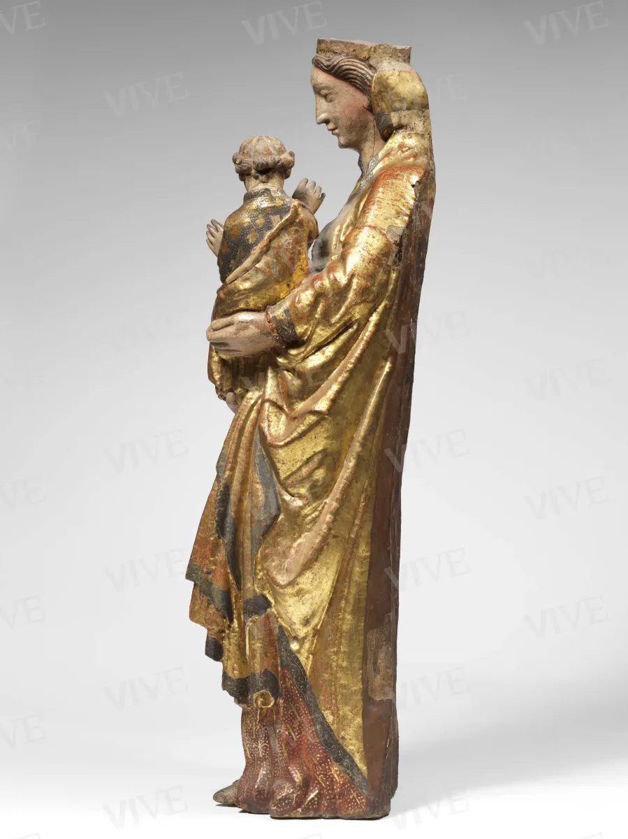 Madonna stante con il Bambino (Madonna di Pacentro) - Scultore abruzzese
