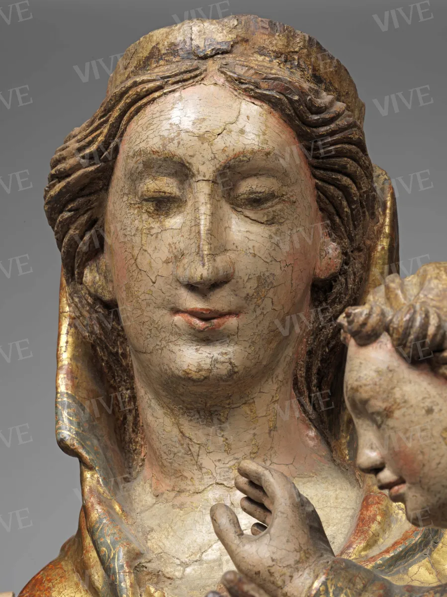 Madonna stante con il Bambino (Madonna di Pacentro) - Scultore abruzzese