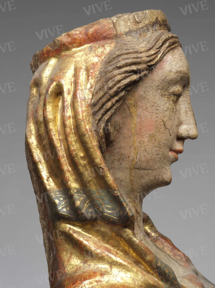 Madonna stante con il Bambino (Madonna di Pacentro) - Scultore abruzzese