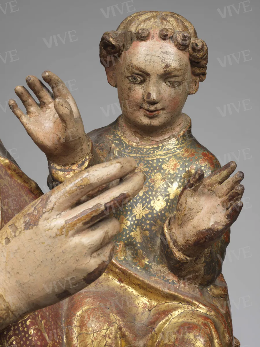 Madonna stante con il Bambino (Madonna di Pacentro) - Scultore abruzzese