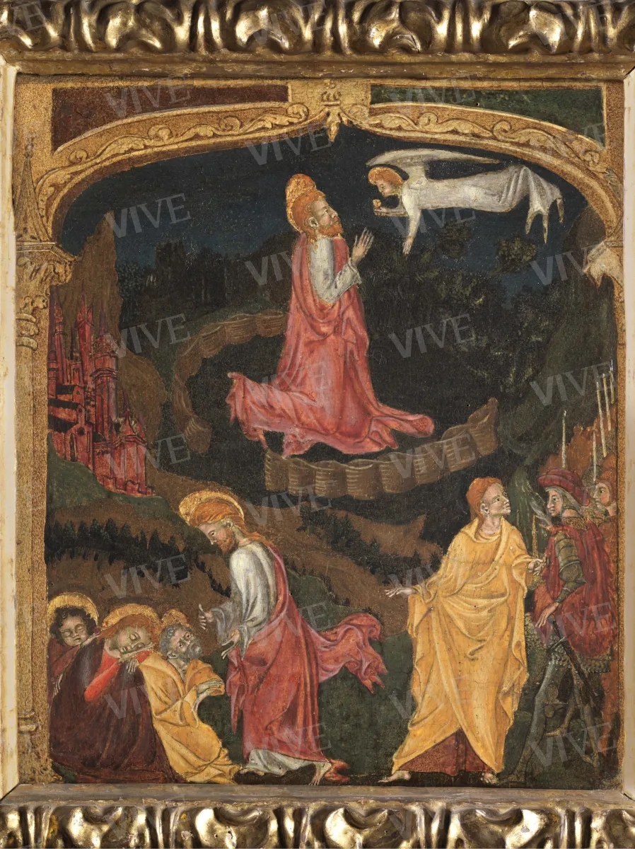 Jesus praying in the Garden of Gethsemane - Second Master of Carpi ?