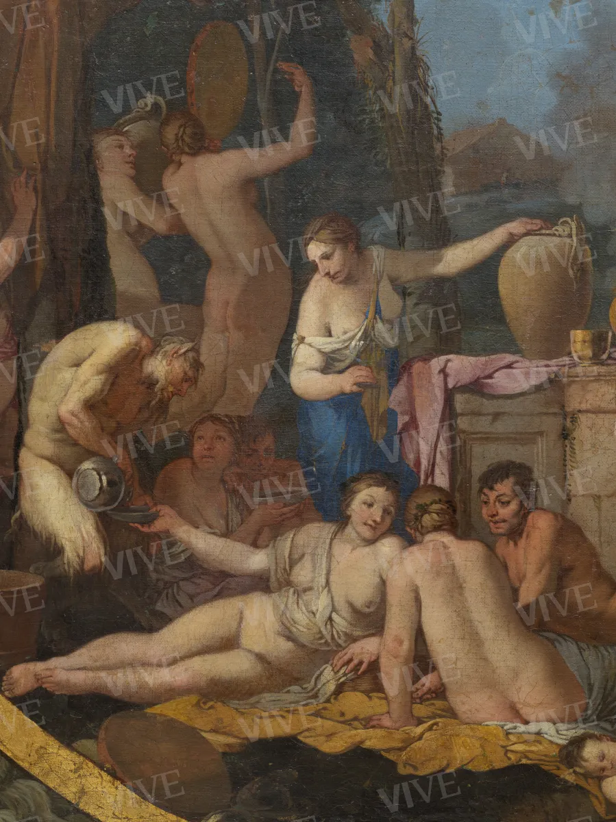 Baccanale con arrivo di Sileno - Giulio Carpioni