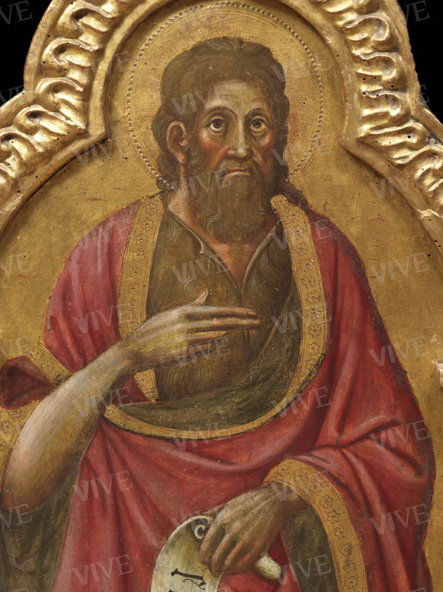Saint John the Baptist; Saint Septimius - Giovanni Antonio Bellinzoni da Pesaro