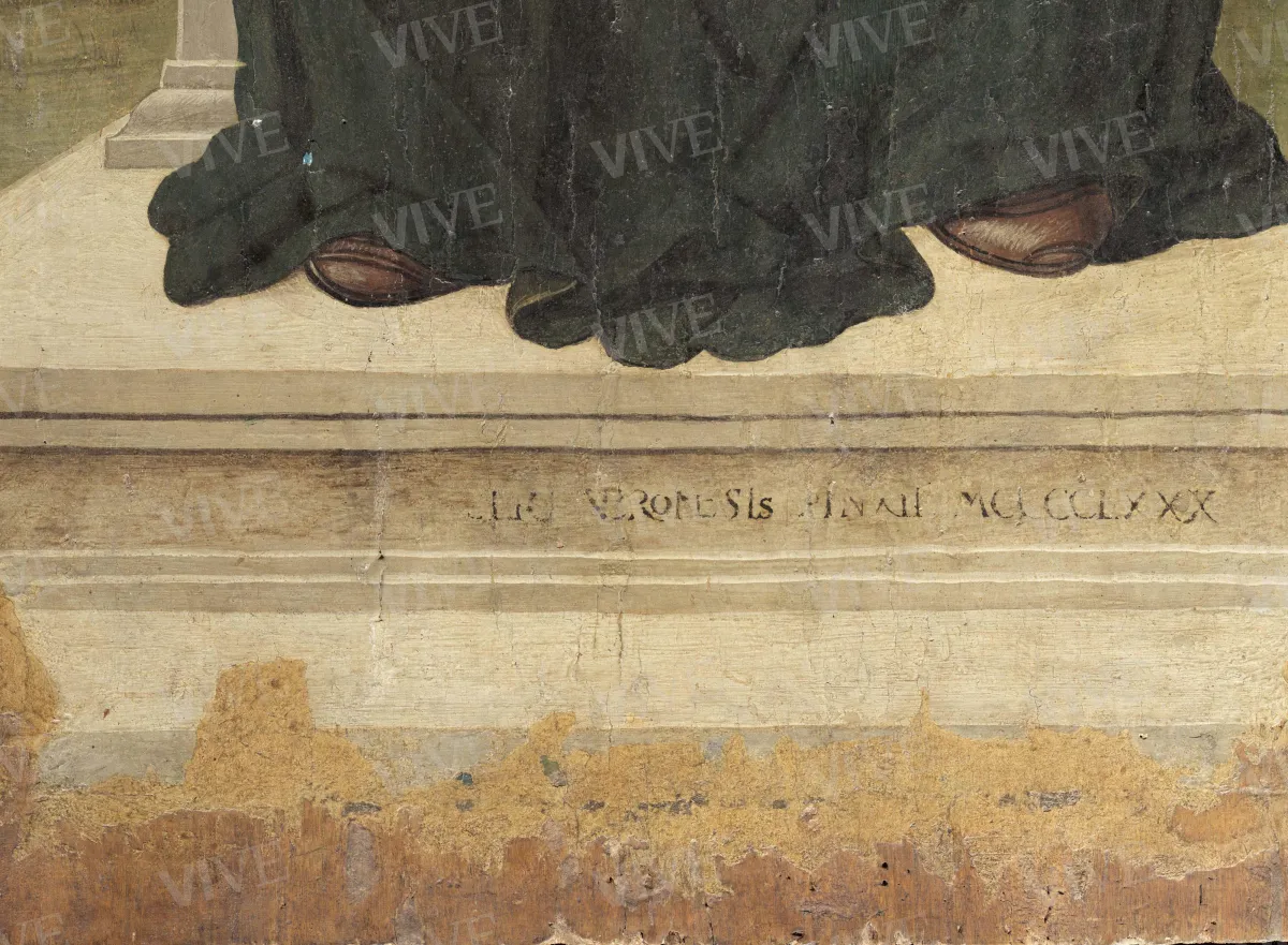 Madonna con il Bambino; santi Pietro martire e Girolamo; santi Antonio da Padova e Caterina d’Alessandria - Angelo di Silvestro detto Angelo Zoppo o Zotto ?
