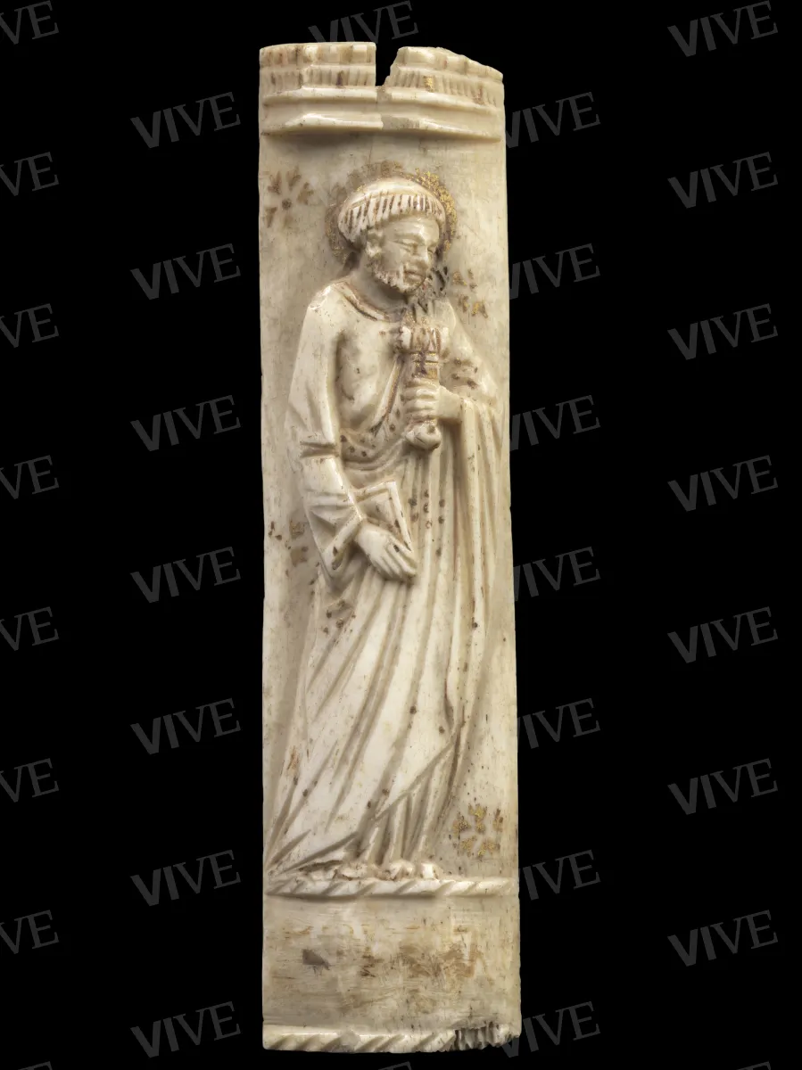 Placchetta originariamente parte di un trittico: san Pietro   - Baldassarre Ubriachi ?