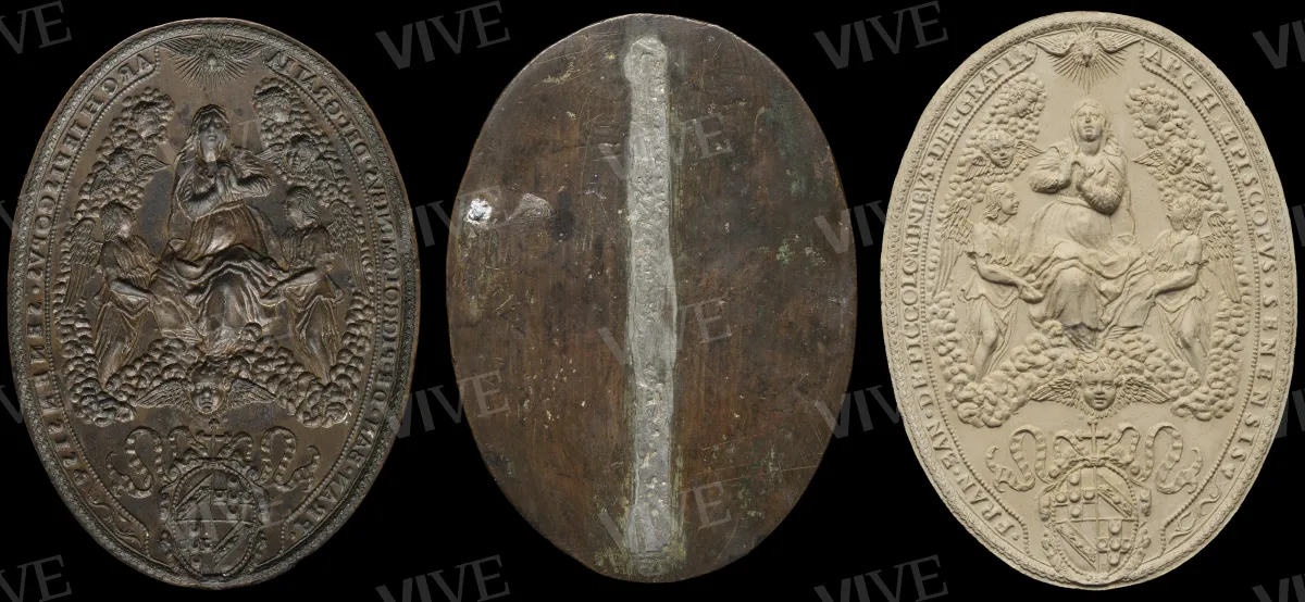 Seal of the Archbishop of Siena Francesco Bandini Piccolomini with the Assumption of the Virgin - Roman milieu