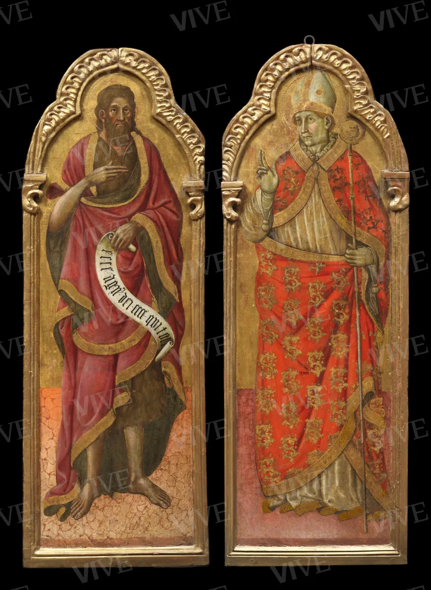 Saint John the Baptist; Saint Septimius - Giovanni Antonio Bellinzoni da Pesaro