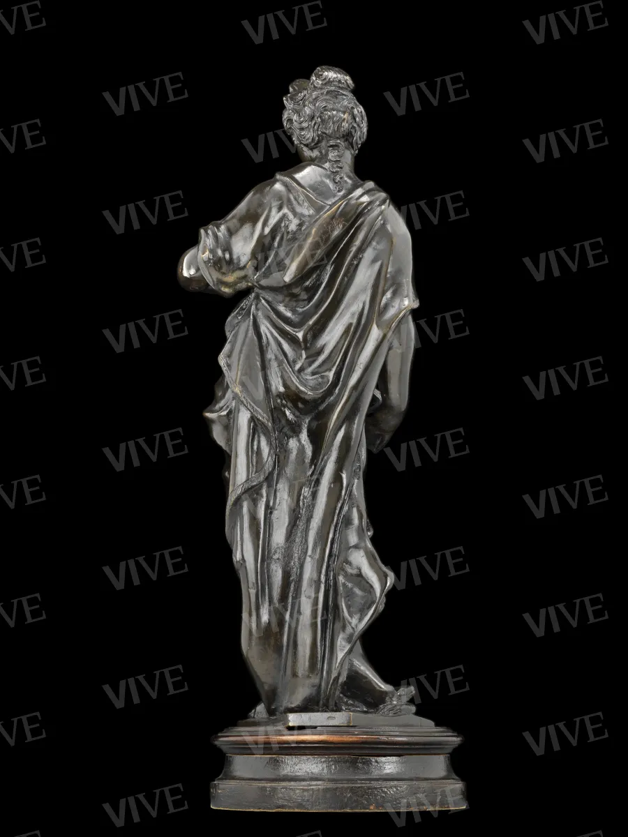 Figura allegorica con libro e tartaruga (Temperanza-Pudicizia) - Tiziano Aspetti