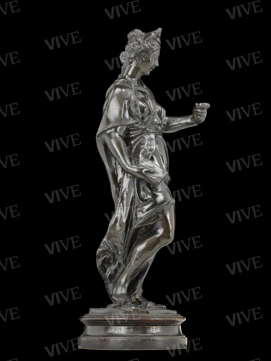 Figura allegorica con libro e tartaruga (Temperanza-Pudicizia) - Tiziano Aspetti