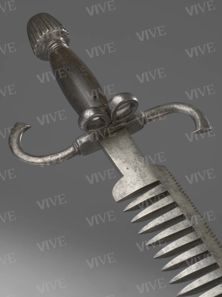 Swordbreaker dagger - northern Italian production