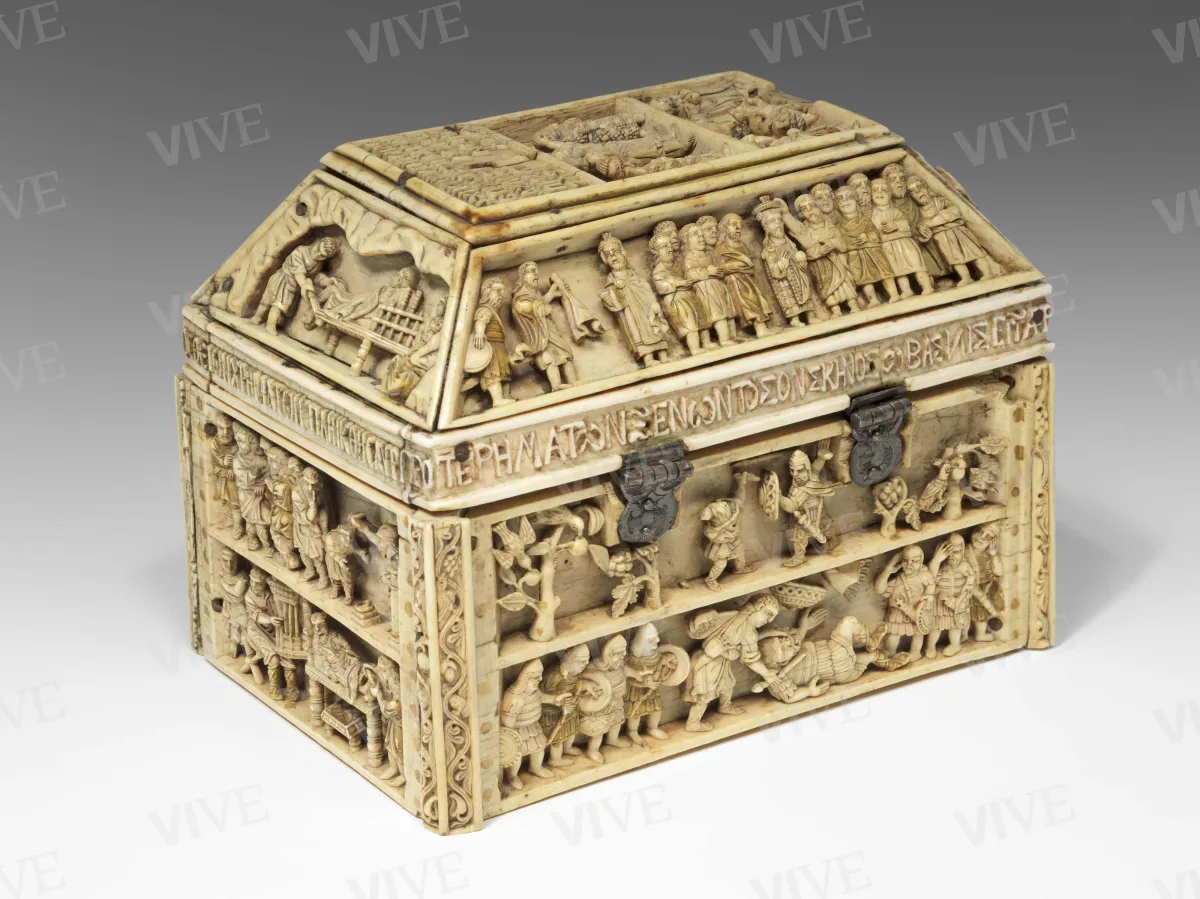 Cofanetto bizantino in avorio con scene della vita di Davide - ambito bizantino
