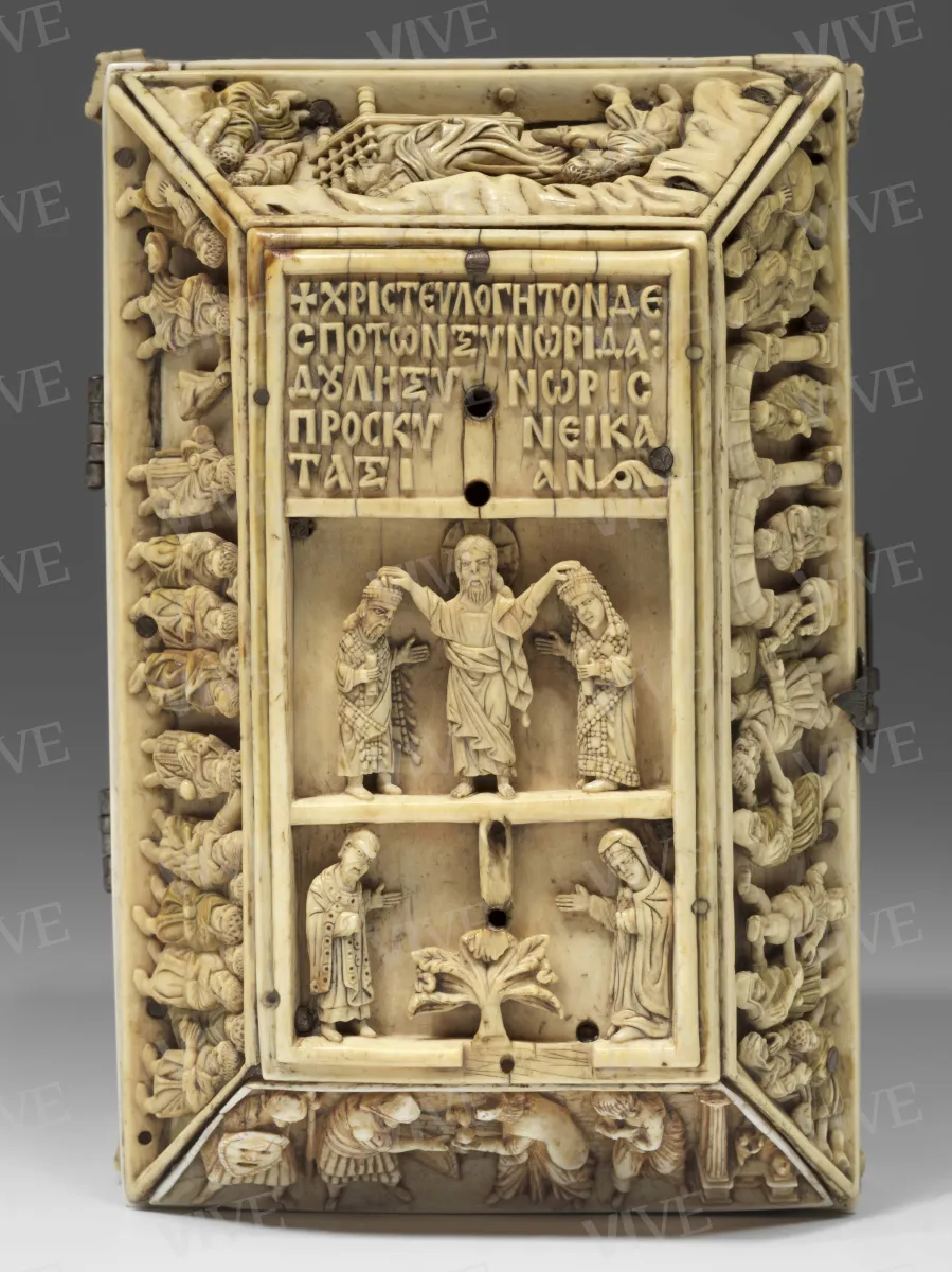 Cofanetto bizantino in avorio con scene della vita di Davide - ambito bizantino